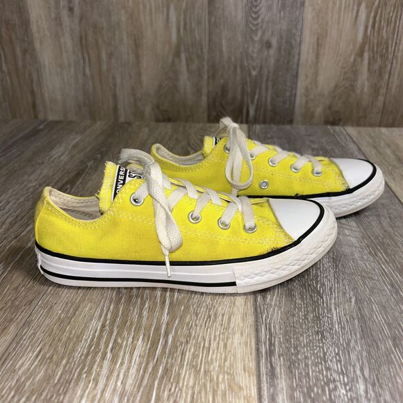Converse All Star Low Fresh Yellow 355735C Kids Youth US Size 1 Sneaker Shoes - Picture 1 of 11